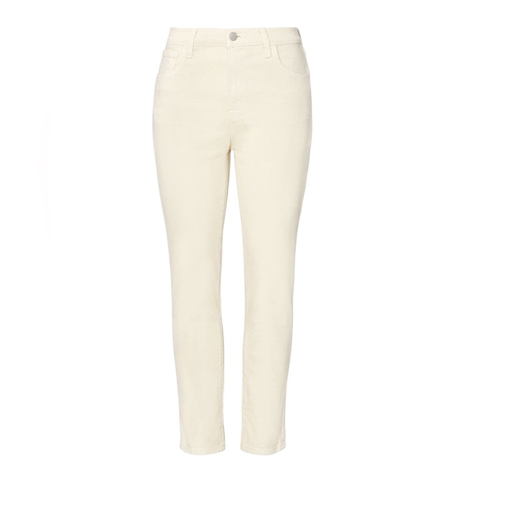 J BRAND - Cream Ruby High Rise Crop Jeans - Size 32 - Picture 4 of 13